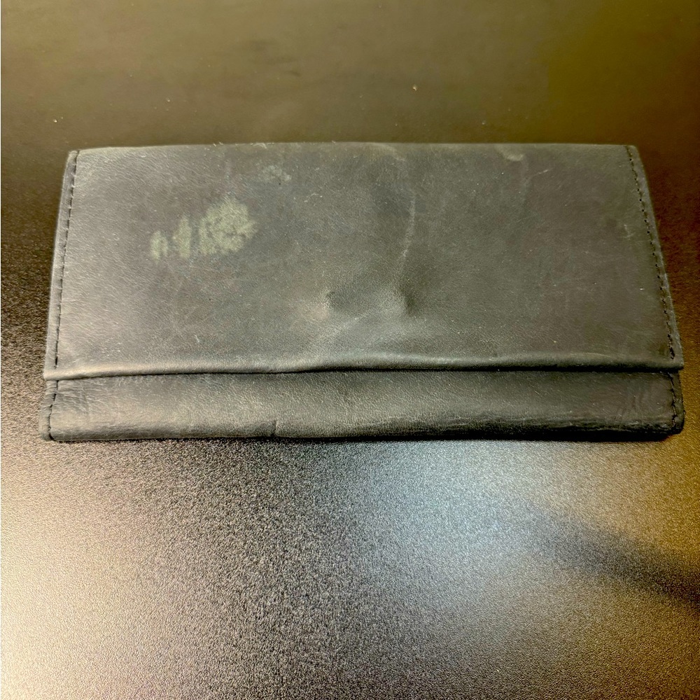 Able Local + Global Black Leather Wallet